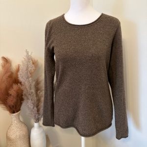 100% pure cashmere brown sweater